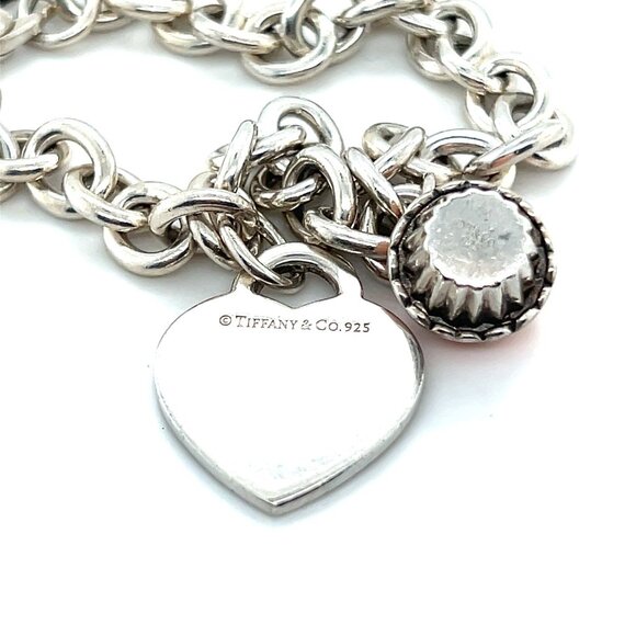 T&Co. 925 Script Heart & Cupcake Charm Bracelet - Picture 7 of 7